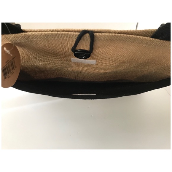 ❌SOLD❌ NWT HELLO WEEKEND Cute Burlap Tote - Picture 6 of 10